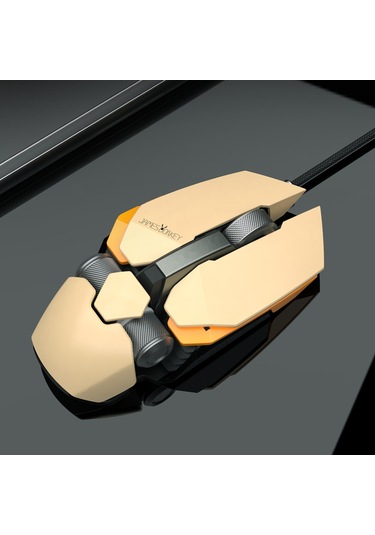 James Donkey 850 R 12000 DPI 8 Tuş PMW3360 Sensör RGB Optik Mouse Sarı