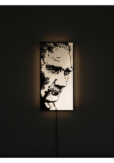 Sincara Home Atatürk Masaüstü & Asılabilir Light Box / Gece Lambası Beyaz