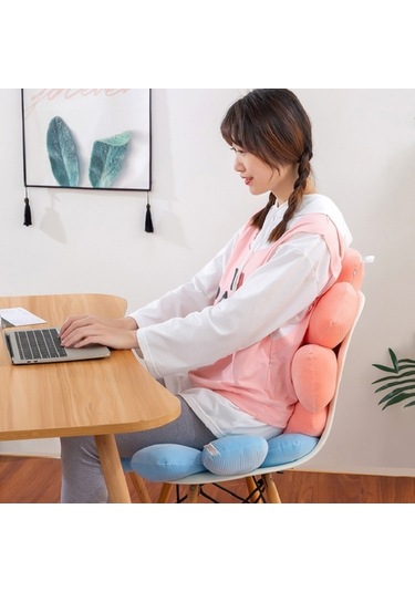 Sones Küçük Papatya Çiçek Yumuşak Elastik Yastık 72cm Beyaz