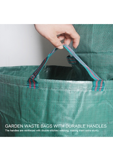 Teltree 60l Yeşil Bahçe Çöp Torbası - Kollu, Katlanabilir, Dayanıklı Bahçe Ve Tarım Atık Toplama Aracı