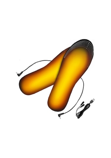 Maoyaya Yıkanabilir Kesilebilir Isıtıcı 1 Çift Usb Isıtma Tabanlık Elektrikli Ayak Isıtıcı Boyutu 41-46 Çok Renkli