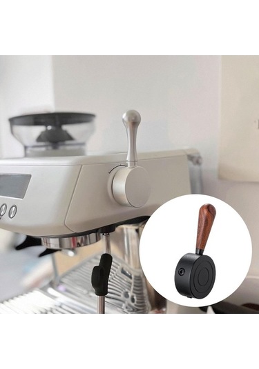 Trendooze Espresso Makinesi Siyah Buhar Kolu, Sağlam Anahtar Düğmesi Siyah