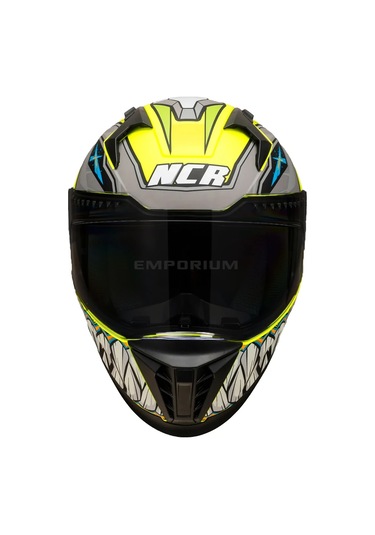 Ncr Stream Sarı Robot Siyah Vizörlü Kapalı Kask Ece-06 Sarı Sarı