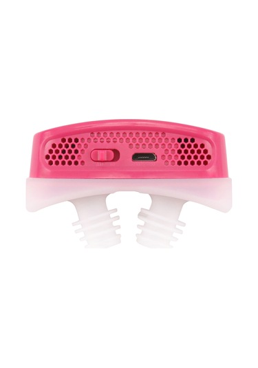 Hangfox Kırmızı Silikon Uyku Konforu Akne Durdurucu - 4-6 Saat Kullanim Süresi, 200mah Li-pil, Usb Şarjlı Solunum Yardımı Cihazı