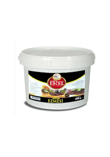 Erel Zeytinleri Siyah Zeytin Ezmesi Kova 5 KG