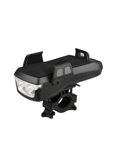 Cbtx Kornalı Led Mtb Bisiklet Işık Ön Far Usb Şarj  Siyah