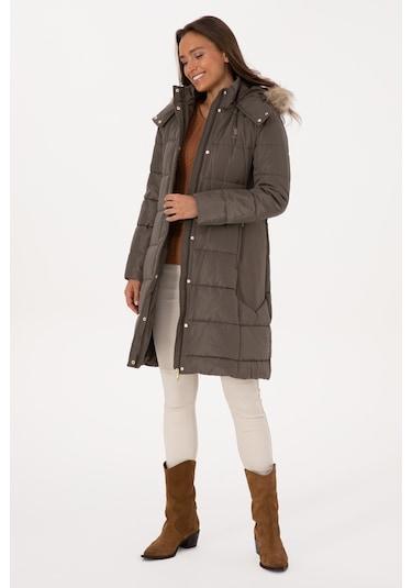 U.s. Polo Assn. Kadın Vizon Kaban 50308001-vr052 Vizon