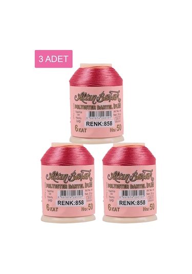 3 Adet Altınbaşak Oya Ve Dantel İpi 20 Gr - Royaleks - No: 858