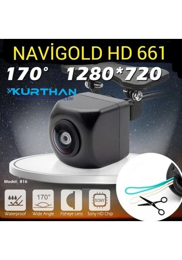 Didadodo 170 Açılı Balık Gözü Lens 12 Volt, Ön-arka Kullanıma Uyumlu