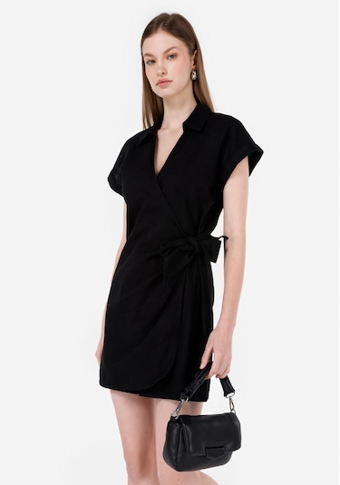 Colins Regular Fit Kadın Siyah Elbise Cl1068273 Q1.v1 Blk Siyah