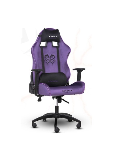 Rio Balerion Terletmez Kadife Kumaş Mor Gaming Oyuncu Koltuğu -12 Mor