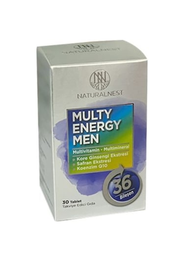 Naturalnest Multy Energy Men 30 Tablet