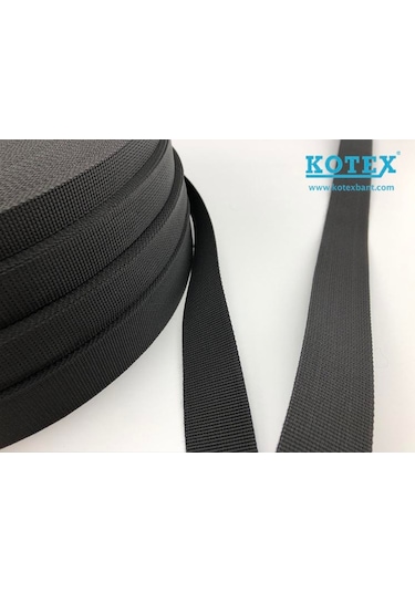 Kotex 5 Mt 40 Gr Kolon 4 Cm Siyah Kemer Biye Çanta Kulpu Sapı