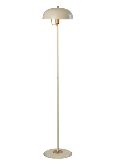 Lambader Krem-sarı Metal Gövde Modern Tasarım Ayarlanabilir Başlık Yerden Aydınlatma Lüx Lambader - Krem