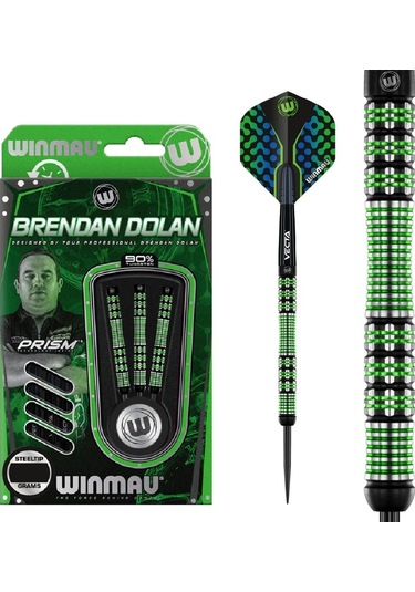Winmau Brendan Dolan %90 Tungsten Çelik Uçlu Dart Oku