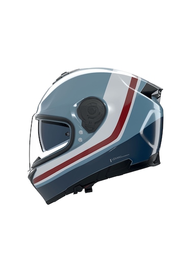 Nolan N80.8 İncline 352 Kapalı Kask Mavi Beyaz Kırmızı