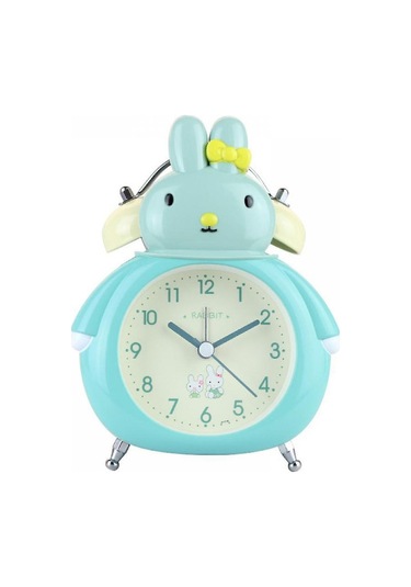 Analog Göstergeli Metal Tavşan Çalar Saat, Öğrenci Sırası Dekorasyonu B Diğer