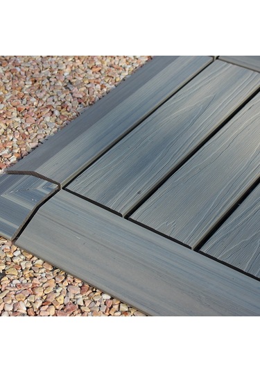 Sones Açık Balkon Plastik Ahşap Su Geçirmez Korozyon Önleyici Sızdırmazlık Zemin, Renk: 1. Köşe Diğer