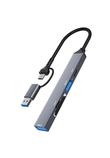 Type-c Usb Kart Okuyucu Sd/tf Usb 3.0 5gbps Veri Aktarımı Fc901