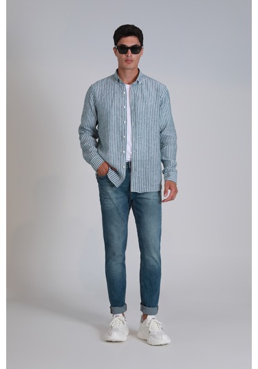 Lufian Louıs Smart Jean Erkek Pantolon Slim Fit Mavi Mavi 111200156100300 Mavi