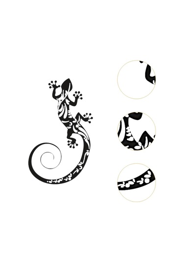 Homyl Metal Gecko Kertenkele Duvar I Sundurma Dekorasyon 30cmx18,4cm