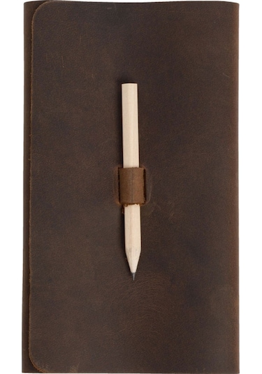 Milan Deri Küçük Defter Kum
