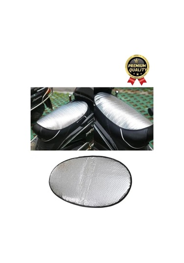 Özel Üretim Alüminyum Koltuk Kılıfı Dayanıklı Lastikli Su Geçirmez Motor Sele Güneşliği 60 Cm X35 Cm