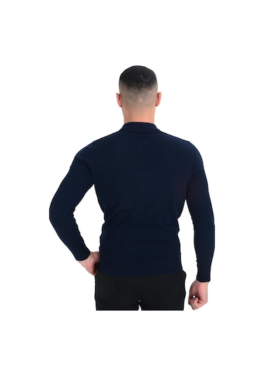 Cengiz İnler Polo Yaka Basic Erkek Triko Kazak