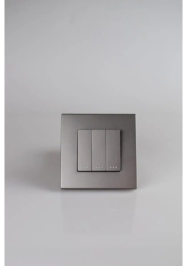 Vo'stabl Işıklı Olmayan Gri Plastik Üçlü Düğmeli Anahtar 154091725