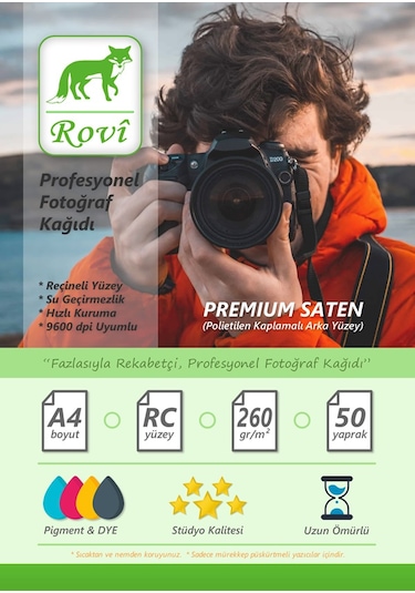 Rovi Rapunzel Satin Fotoğraf Kağıdı 260Gsm 50Yp A4