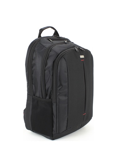 Case Club Siyah Sırt Çantası 17.3’’ Laptop Bölmeli Su Geçirmez Kumaş Siyah