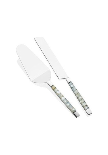 The Mia Pearl Pasta Servis Takımı White 2 Parça Ckb0174