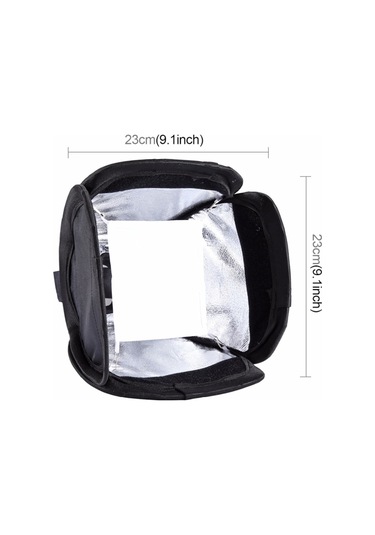 Raypro Tepe Flaşları için 23 x 23 CM Softbox Difüzör