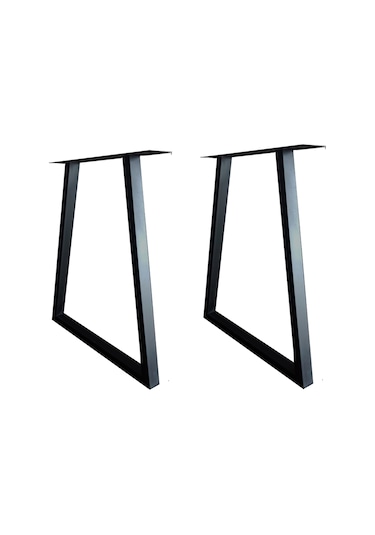 Metal Ayak Ahşap Masif Kütük Bank Sehpa Ayağı