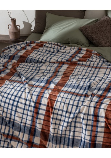 Fravonne Çift Kişilik Welsoft Baskılı Battaniye - Lacivert 8684427292068 Çok Renkli