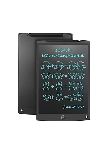 12 Inc Writing Lcd Grafik Dijital Kalemli Çizim Tableti Yazı Tahta Not Yazma Eğitim Tableti Beyaz