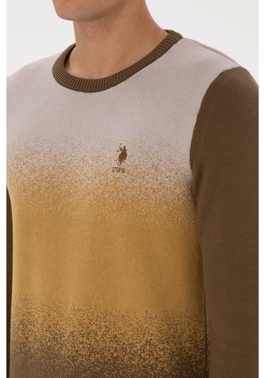 U.s. Polo Assn. Erkek Haki Kazak /triko 50314985-vr027 Haki