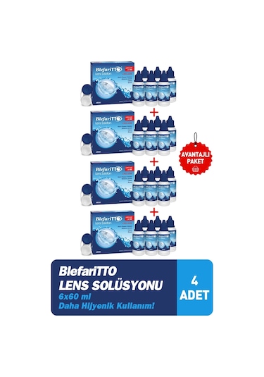 Blefaritto Lens Solüsyonu 6x60 Ml 4 Adet