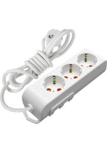 Mutlusan Ri-tech Üçlü Topraklı Grup Priz Çocuk Korumalı 1 Metre Kablolu