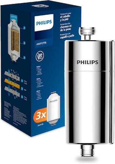 Philips Duş Filtresi Cilt ve Saç Dostu Awp1775P3ch Krom (3'lü Set)