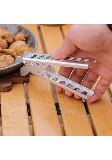 Halın Pot Klip Tava Kase Tutucu Alüminyum Alaşımlı Açık Piknik Anti-haşlanma Izgara Tencere Tutucu Kelepçe 001