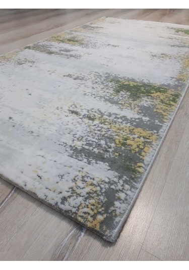Armis Halı Kolaj A314A Gri Sarı Halı Yolluk 80X150 Cm