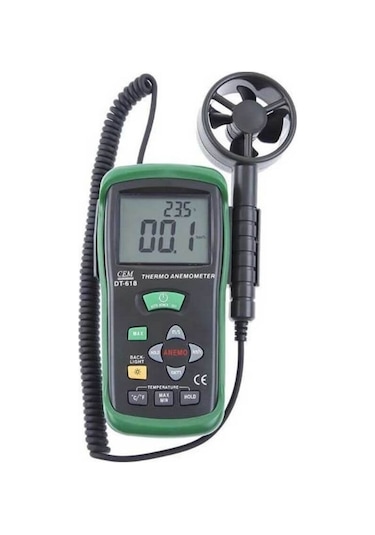 Cem Dt618 Rüzgar Hızı Ve Sıcaklık Ölçer Anemometre