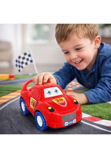 Oyuncak Yarış Arabası Büyük Boy Kırmızı