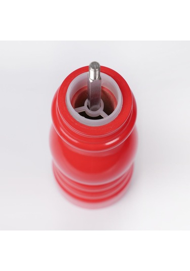 Kırmızı Ahşap Tuz Ve Karabiber El Değirmeni Öğütücü Grinder 18 Cm Kırmızı