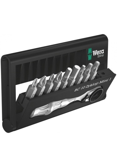 Wera Bit-check 10 Zyklop Mini 1 Cırcır Bits Seti 05073645001