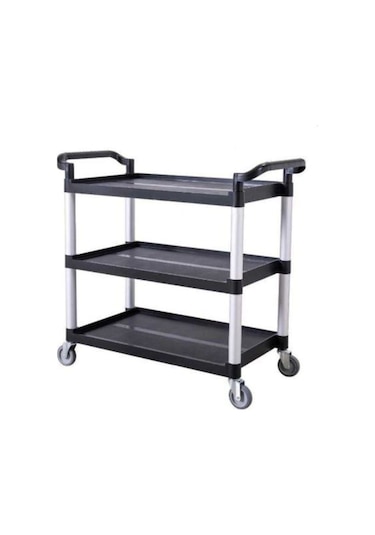 Servis Arabası 3 Katlı Tekerlekli Yemek Dağıtımı