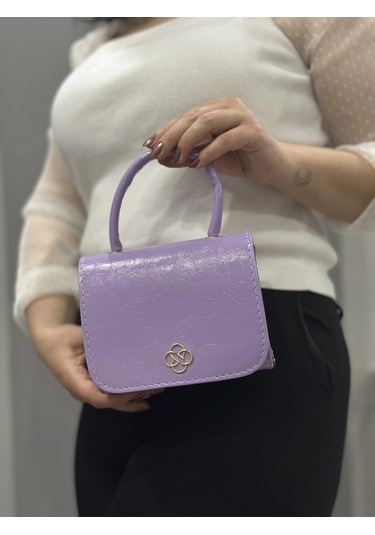 Biçomi Lila Cilt Krash Çanta Lila