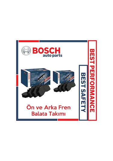 Renault Fluence Bosch Ön Arka Fren Balata Takımı Manuel El Freni