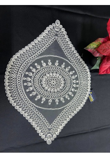 Nivemeshome Beyaz Örme Takım 3 Parça Sunumluk Seti Runner + Supla 2 Adet Beyaz